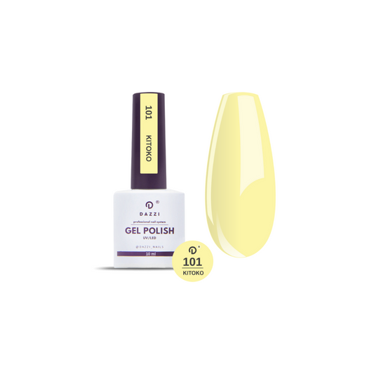 Vernis semi-permanent "Kitoko" 101, jaune, 10ml