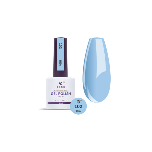 Vernis semi-permanent "Bea" 102, bleu, 10ml