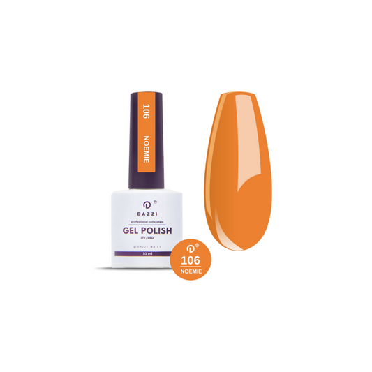 Partagez Vernis semi-permanent "Noemie" 106, orange, 10ml