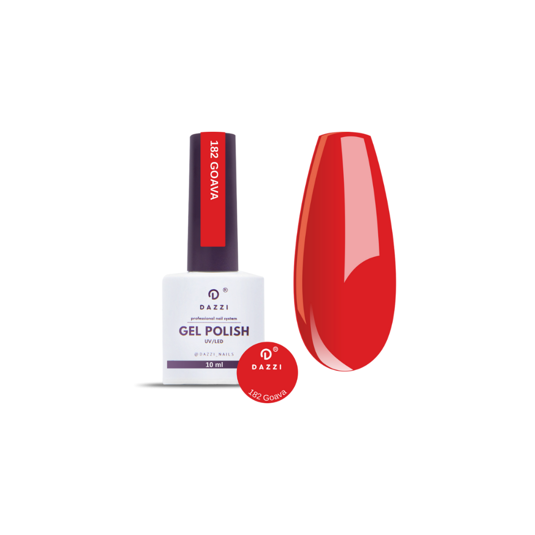 Vernis semi-permanent "Goava" 182, rouge, 10ml