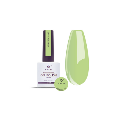 Vernis semi-permanent "Calla Lily" 168, vert, 10ml