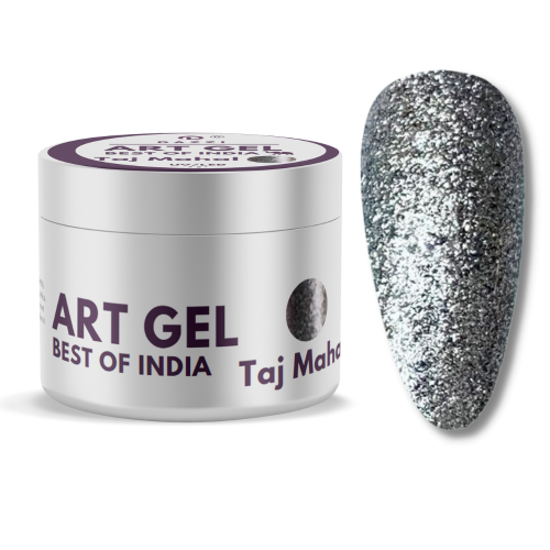 Art Gel pailleté Art Gel Best of India "Taj Mahal", argent, 5gr