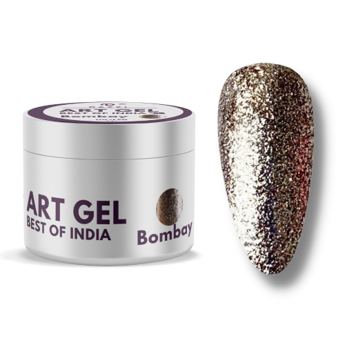 Art Gel pailleté Best of India "Bombay" or 5gr