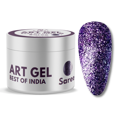 Art Gel pailleté Best of India "Saree", violet, 5gr