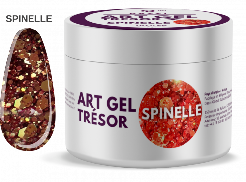 Art Gel pailleté Tresor "Spinelle", 5gr