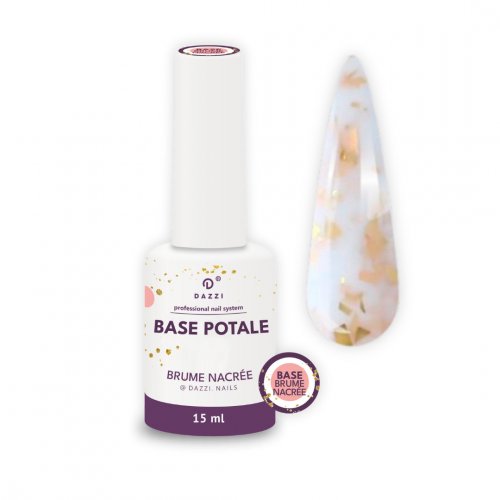 Base camouflage laiteuse avec potale rose 'BRUME NACRÉE' pour VSP ou gel, 15 ml