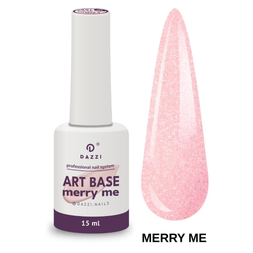 Base camouflage pailletée "Merry me" pour VSP ou Gel,15ml