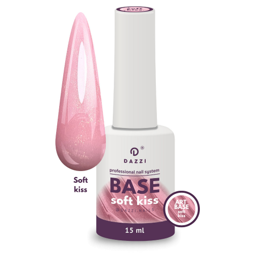 Base camouflage avec shimmer "Soft Kiss" pour VSP ou Gel, 15ml