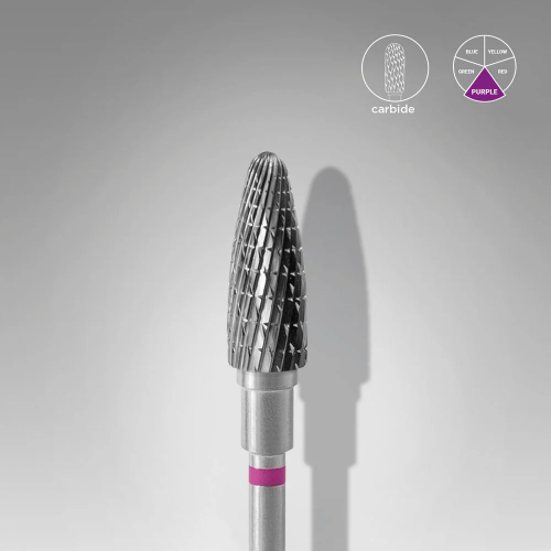 Foret À Ongles En Carbure, « Maïs », Violet, Diamètre Tête 5 Mm / Partie Active 13 Mm