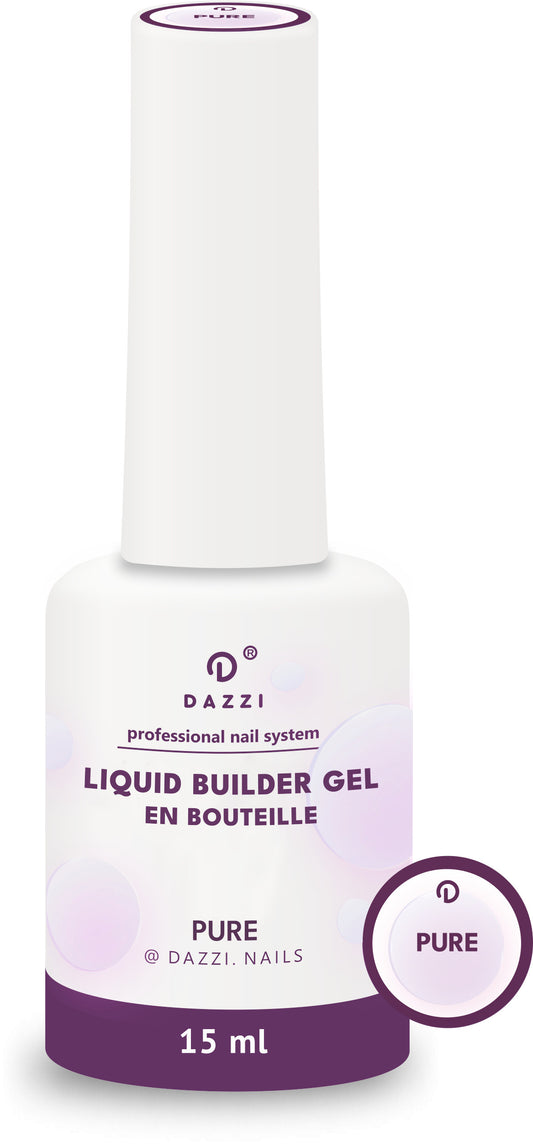 Liquid Builder Gel en bouteille milky / laiteux "Pure" 15 ml