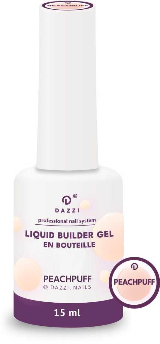 Liquid Builder Gel en bouteille nuance rose pêche "Peachpuff" 15 ml