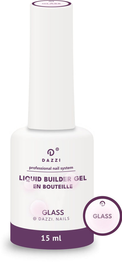 Liquid Builder Gel en bouteille transparente "Glass" 15 ml