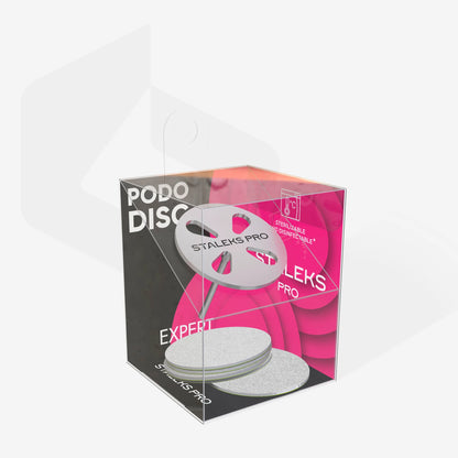 Disque Pédicure PODODISC STALEKS PRO L Fourni Avec Embout Interchangeable 180 Grit 5 Pcs (25mm)