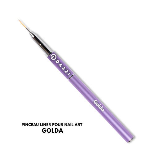 Pinceau synthétique liner pour nail art "Golda" 10 mm