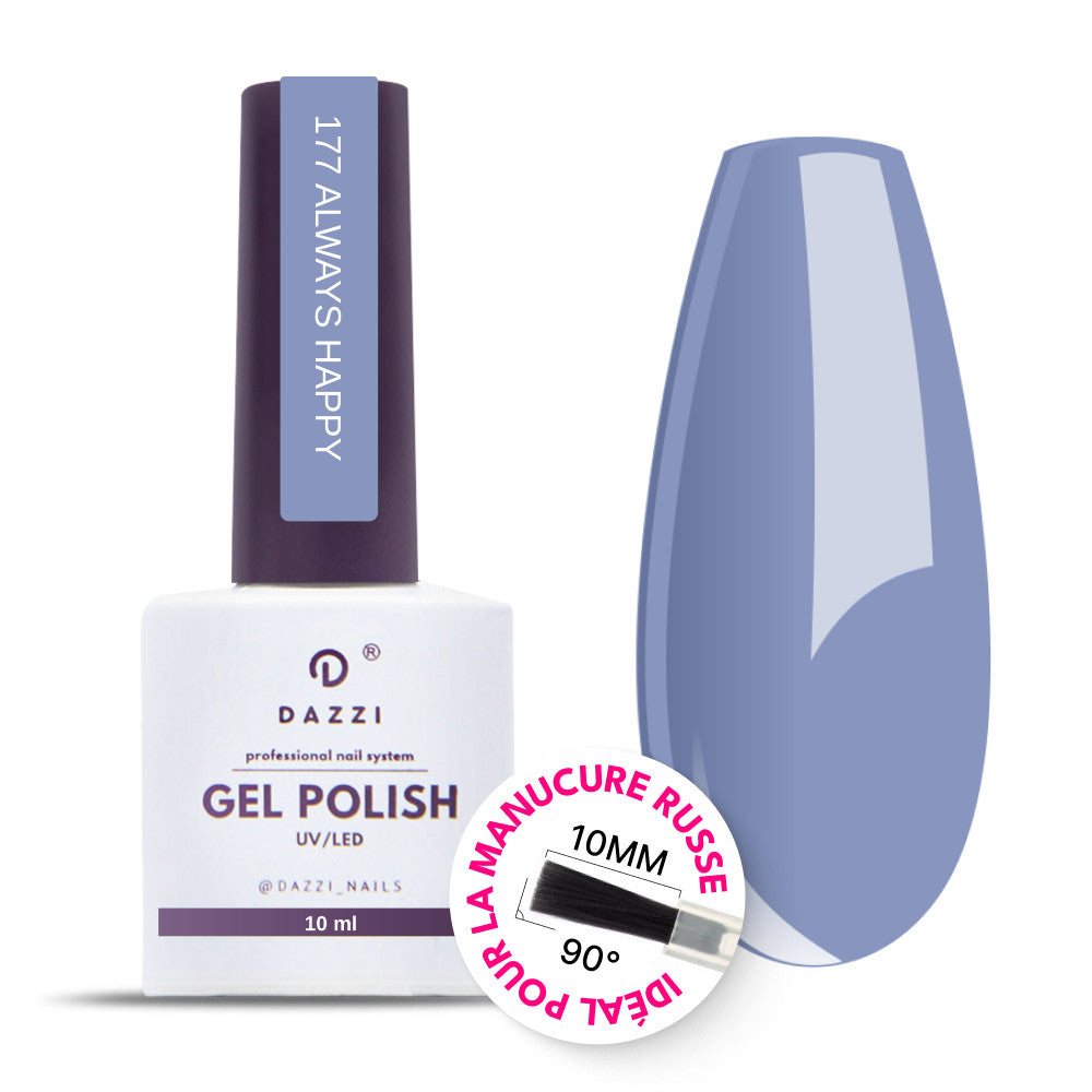 Vernis semi-permanent "Always Happy" 177, violet, 10ml