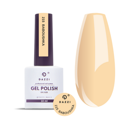 Vernis semi-permanent "Baboushka" 215, jaune / beige, 10ml