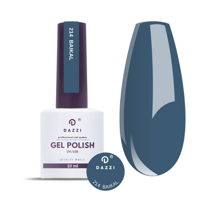 Vernis semi-permanent "Baikal" 214, bleu, 10ml