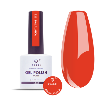 Vernis semi-permanent "Balalaika" 221, rouge, 10ml