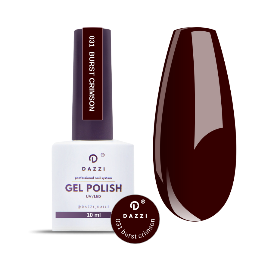 Vernis semi-permanent "Burst crimson" - 031 bordeaux 10ml