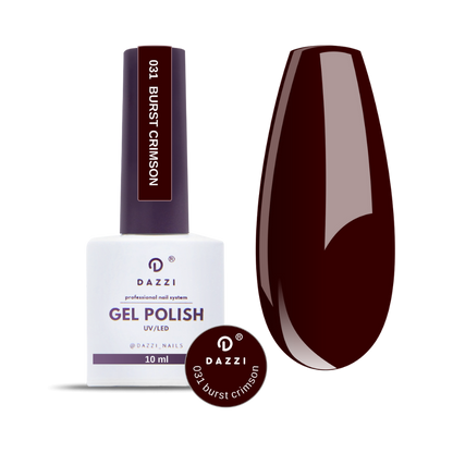 Vernis semi-permanent "Burst crimson" - 031 bordeaux 10ml