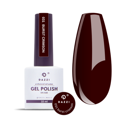 Vernis semi-permanent "Burst crimson" - 031 bordeaux 10ml