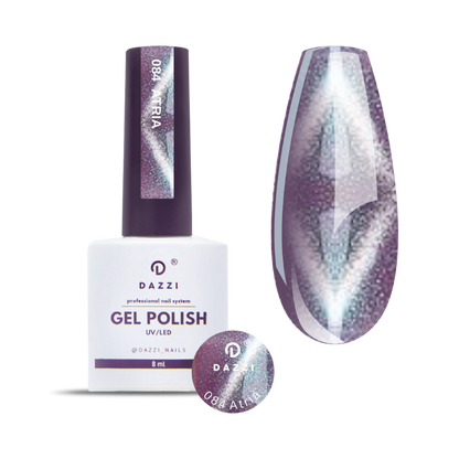 Vernis semi permanent cat eye 9d "Atria" 84, 8ml violet