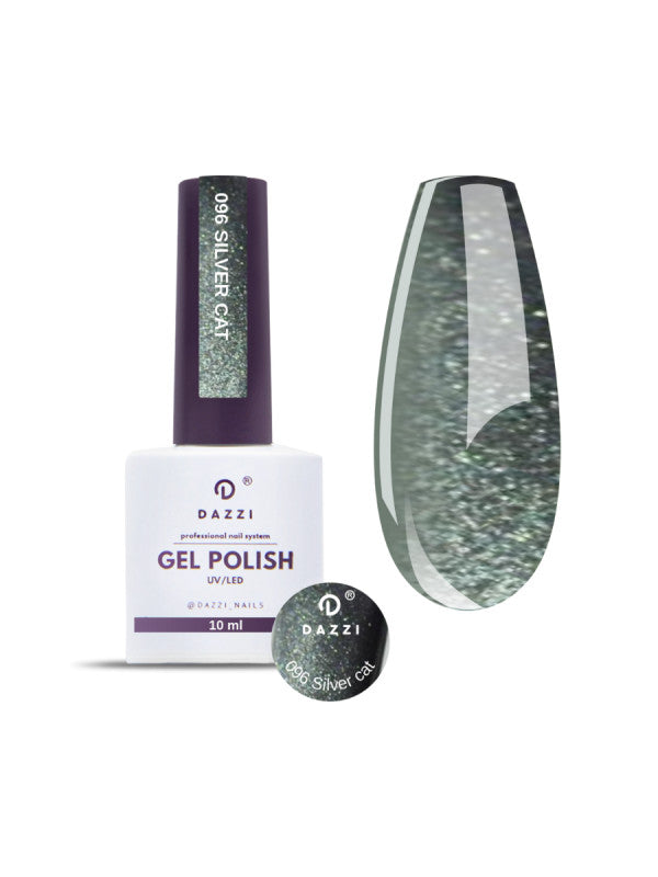 Vernis semi permanent Cat Eye 9D "Silver Cat" 096 10ml argent