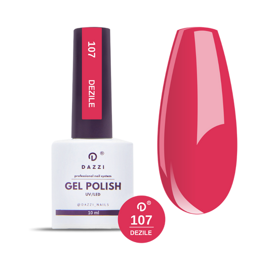 Vernis semi-permanent "Desile" 107, rose, 10ml