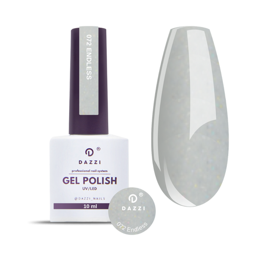 Vernis semi-permanent "Everlasting Love" 072, gris / pailleté 10ml