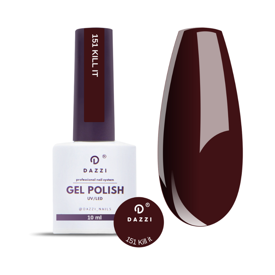 Vernis semi-permanent "Kill It" 151, bordeaux, 10ml