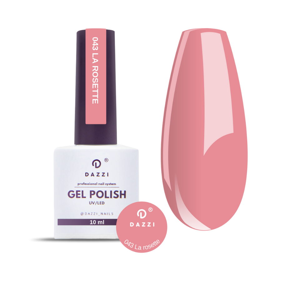 Vernis semi-permanent "La rosette" - 043 rose 10ml