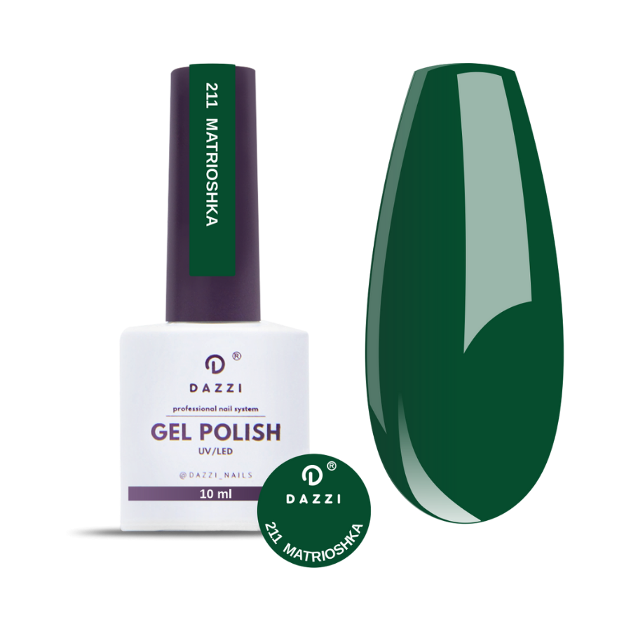 Vernis semi-permanent "Matrioshka" 211, vert, 10ml