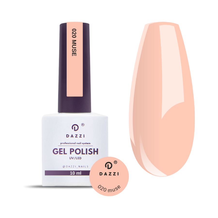 Vernis semi-permanent "Muse" - 020 beige / rose 10 ml