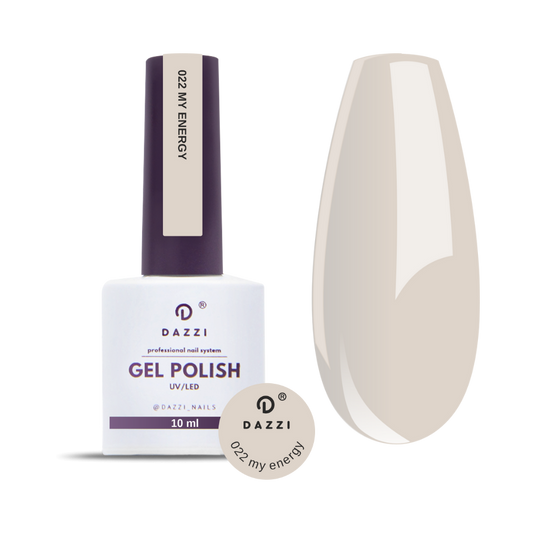 Vernis semi-permanent "My energy" - 022 beige / gris 10 ml