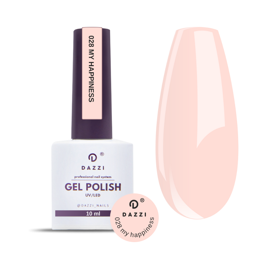 Vernis semi-permanent "My happiness" - 028 rose 10 ml