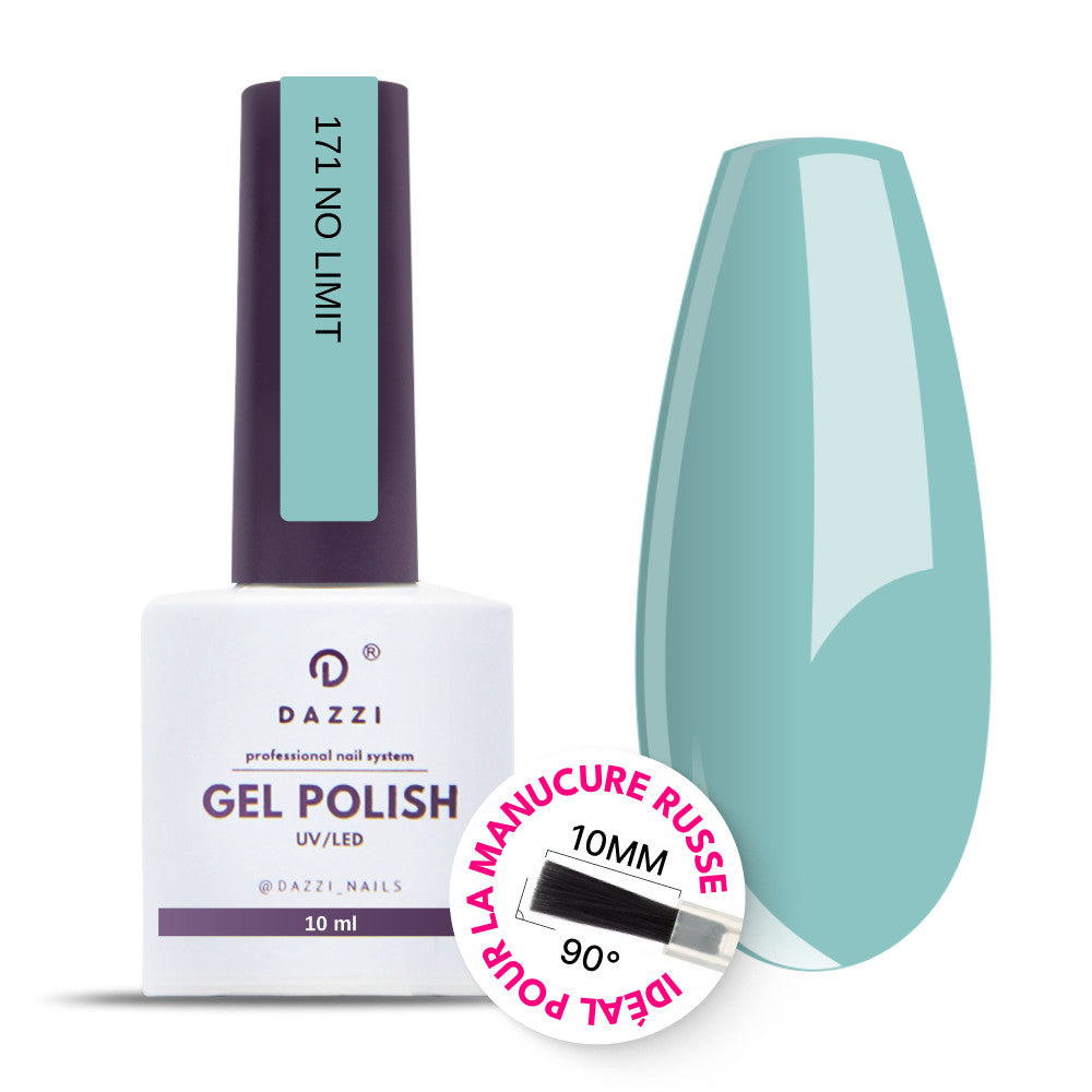 Vernis semi-permanent "No Limit" 171, bleu, 10ml