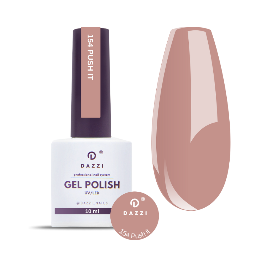 Vernis semi-permanent "Push It" 154, beige / nude, 10ml