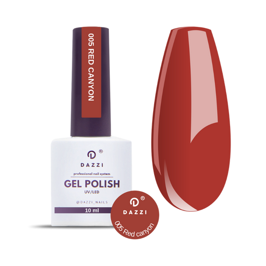 Vernis semi-permanent "Red Canyon" - 005 rouge, 10ml