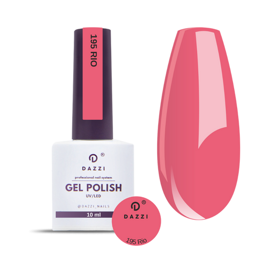 Vernis semi permanent "Rio" 195, rouge / rose, 10ml