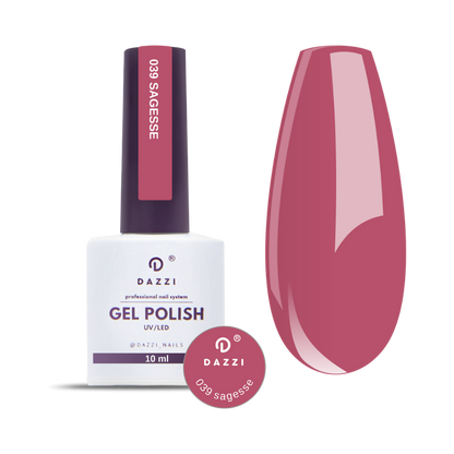 Vernis semi-permanent "Sagesse" - 039 rouge / rose 10ml