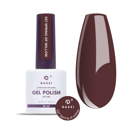 Vernis semi-permanent "Spring of willow " - 037 marron / bordeaux 10ml