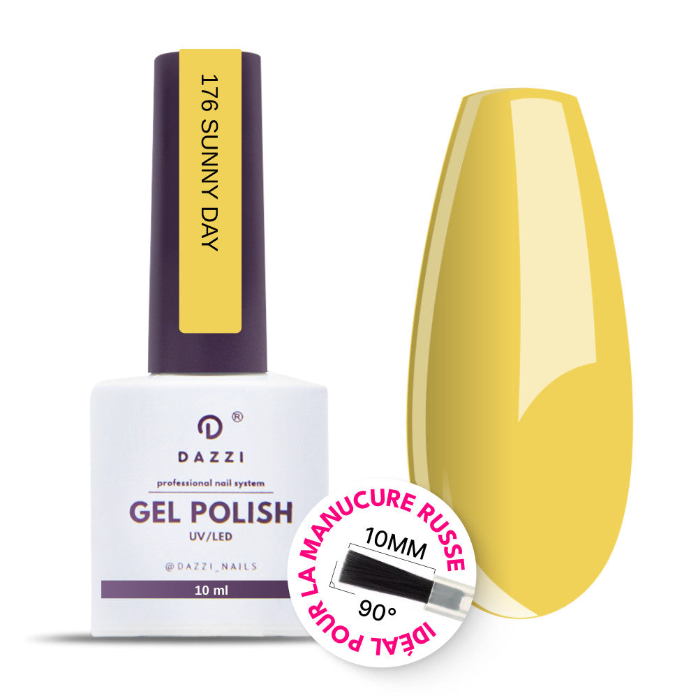 Vernis semi-permanent "Sunny Day" 176, jaune, 10ml