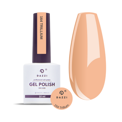 Vernis semi-permanent "Trillium" 164, orange / beige, 10ml