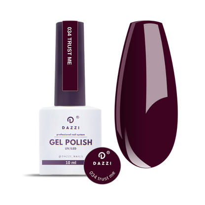 Vernis semi-permanent "Тrust me" - 034 bordeaux 10m