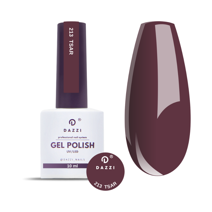 Vernis semi-permanent "Tsar" 213, bordeaux, 10ml