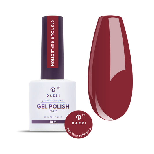 Vernis semi-permanent "Your Reflection" 046 - rouge / bordeaux , 10ml